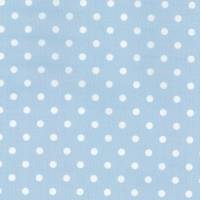 Westfalenstoffe Capri hellblau weiß große Punkte 100% Baumwolle Webware Webstoff Bild 1
