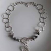 Tolle Halskette im keltischen Stil, Mapstones, Spirale Bild 6