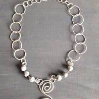Tolle Halskette im keltischen Stil, Mapstones, Spirale Bild 7