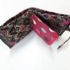 Kleine Damen Brieftasche, Geldbörse, rot mit bunten Punkten, klein Bild 4
