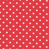 Westfalenstoffe Capri rot weiß große Punkte 100% Baumwolle Webware Webstoff Bild 1