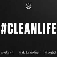 Autoaufkleber Clean Life | Auto Aufkleber lustig | Detailing Aufkleber | Vinylaufkleber | 10 cm x 2 cm Bild 3