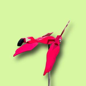 Holzwindspiel Flamingo Florian Bild 1