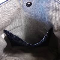 Umhängetasche, Beuteltasche, Handtasche Cord dunkelblau Bild 2