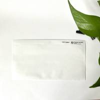 1 - 100 Stück Lieferscheintaschen aus Papier Rechnungstasche lang transparent plastikfrei Bild 3