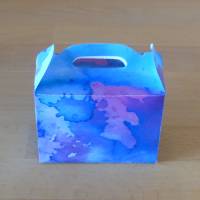 Set mit 12 Lunchboxen in blau lila // Geschenkverpackung // Geschenkbox // Verpackung für Gastgeschenke Bild 2