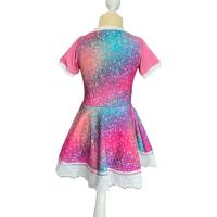 Sommerkleid Größe 110 - Festliches Kleid - Drehkleid Jerseykleid Festkleid Partykleid Bild 4