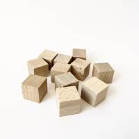 1-50 Stück Kleine Holzwürfel zum Basteln und Lernen 2 x 2 x 2 cm Bild 3