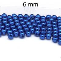 Perlen in Glaswachsoptik - ca. 6mm - Acryl Bild 3