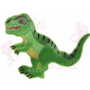 T Rex extra groß Dinosaurier zum aufbügeln bügelbild stickapplikation embroidery applique application patch aufnäher app Bild 1