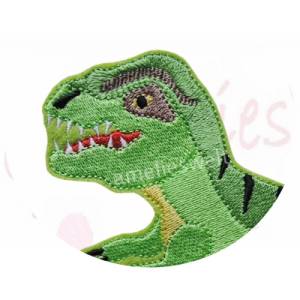 T Rex extra groß Dinosaurier zum aufbügeln bügelbild stickapplikation embroidery applique application patch aufnäher app Bild 2