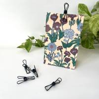 Blockbodenbeutel mit Blumen 5-50 Stück 12x7x19 cm kleine Papiertaschen sommerlich blumenmuster geschenk-verpackung Bild 2