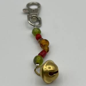 Glasperlen Schlüsselanhänger mit Glöckchen – Schicker Begleiter für Schlüssel, Taschen und Rucksäcke Bild 7