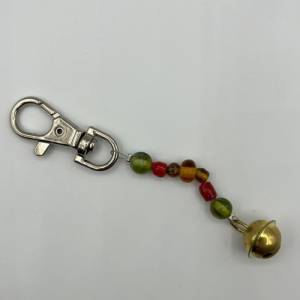 Glasperlen Schlüsselanhänger mit Glöckchen – Schicker Begleiter für Schlüssel, Taschen und Rucksäcke Bild 8