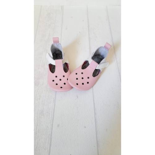 Barfußschuhe für Kinder, Lederschuhe für Kinder, Barfußschuhe für Laufanfänger, Sterne, Blumen