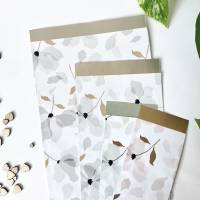Set aus 4 Papiertüten mit floralem Muster unterschiedliche Größen Tütenset Papiertasche Papierbeutel Bild 1