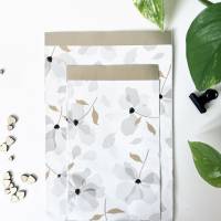 Set aus 4 Papiertüten mit floralem Muster unterschiedliche Größen Tütenset Papiertasche Papierbeutel Bild 3