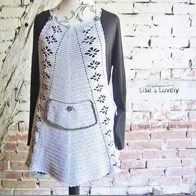 Häkelanleitung - Schürze Lises Lovely - Haus -, Küchen -  und Gartenschürze - PDF