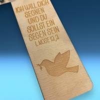 Holzkreuz zur Taufe, Geschenk, personalisiert nach Wunsch, zwei Größen zur Wahl Bild 3