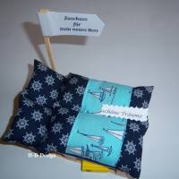 Geldgeschenk-Gutschein für Dein neues Bett-Bettwäsche, maritim, Geschenke Geburtstag-Geldgeschenkverpackung, Bild 1