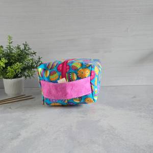 Projekttasche für Stricken | Würfelform | Projekt Bag | Stricktasche | Knitting Bag | Projekt Bag | Handarbeitstasche Bild 6