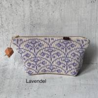 Gestricktes Make Up Täschchen Dunkamåla Baumwolle Farbe: Lavendel Bild 1
