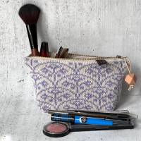 Gestricktes Make Up Täschchen Dunkamåla Baumwolle Farbe: Lavendel Bild 2