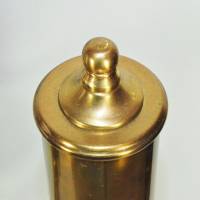 80er Jahre Messing Tischlampe Leuchte groß 71 cm im Petroleumlook gold Glasschirm vintage upcycling Bild 8