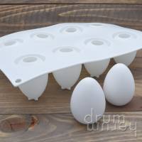 Silikon Gießform für acht schlichte Eier Bild 1