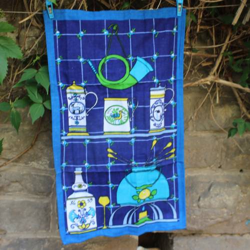 Vintage Geschirrtuch VEB Malimo Abtrockentuch Handtuch Küche unbenutzt 70er Jahre DDR