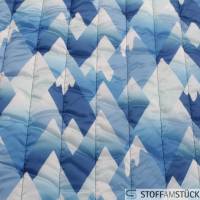 Stoff Polyester Stepp Stoff Eisberg blau weiß Jacken Stepper Steppstoff Bild 2