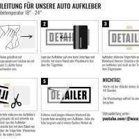Autoaufkleber Polisher | Auto Aufkleber lustig | Detailing Aufkleber | Vinylaufkleber | 10 cm x 3,8 cm Bild 5