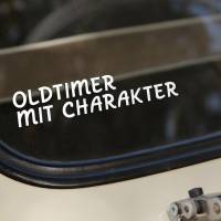 Autoaufkleber Oldtimer mit Charakter | Auto Aufkleber lustig | Detailing Aufkleber | Vinylaufkleber | 10 cm x 2 cm Bild 1