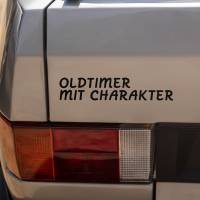 Autoaufkleber Oldtimer mit Charakter | Auto Aufkleber lustig | Detailing Aufkleber | Vinylaufkleber | 10 cm x 2 cm Bild 2