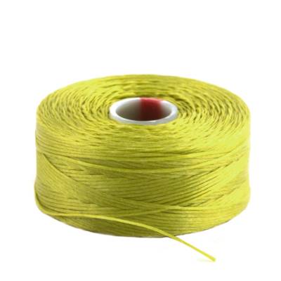 C-Lon Chartreuse TEX45 ø0,11mm flexibles weiches Perlengarn für feine Fädelarbeiten CLBD