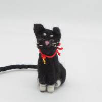 Lesezeichen schwarzer Kater - bewacht das Buch seiner Besitzer, witziges Lesezeichen für Katzenfreunde, Bild 10