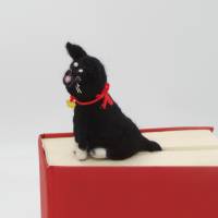 Lesezeichen schwarzer Kater - bewacht das Buch seiner Besitzer, witziges Lesezeichen für Katzenfreunde, Bild 3