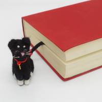 Lesezeichen schwarzer Kater - bewacht das Buch seiner Besitzer, witziges Lesezeichen für Katzenfreunde, Bild 5