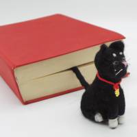 Lesezeichen schwarzer Kater - bewacht das Buch seiner Besitzer, witziges Lesezeichen für Katzenfreunde, Bild 7