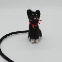Lesezeichen schwarzer Kater - bewacht das Buch seiner Besitzer, witziges Lesezeichen für Katzenfreunde, Bild 8