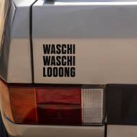 Autoaufkleber Waschi Waschi Looong | Auto Aufkleber lustig | Detailing Aufkleber | Vinylaufkleber | 10 cm x 10,1 cm Bild 2