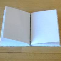 Notizbuch A7 mit Rosen auf einem graugrünen Papier // liniert // Eintragungen // Geschenk // Mitbringsel // koptische Bi Bild 5