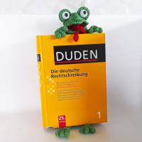 Lesezeichen Frosch Froschkönig Buch Bücher Bookmark 3D Amigurumi Geschenkidee Geldgeschenk Gutschein Personalisierbar Bild 6