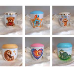 Kinder-Urnen, einzigartige Urnen -personalisierte Urne, Kleinurne, Künstler Urne, Urne für Kinder, Kinderurne, Baby Urne Bild 1