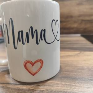 Tasse Mama Namen persönlich Herz Bild 5
