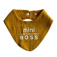 Halstuch Mini Boss - Dreieckstuch - Babyhalstuch - Musselintuch - Mulltuch - Babyhalstuch Bild 3