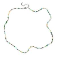 Damen Halskette Perlenkette grün Kette bunt Bild 3