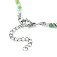 Damen Halskette Perlenkette grün Kette bunt Bild 5