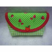 Taschentüchertaschen-Taschentuch-Täschchen,Tasche, Taschentücher-Etui, Erdbeeren Bild 1