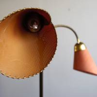 Vintage Stehlampe Mid Century Tütenlampe 2 Schirme Bild 8